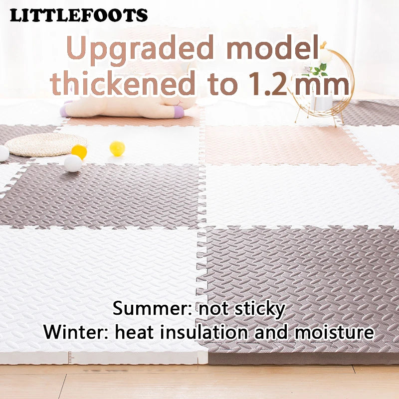 Baby Game Mat Children's Room Carpet Playing Mat  Activity Gym Solid Color Mat Puzzle Environmental Protection Mat 30×30 CM