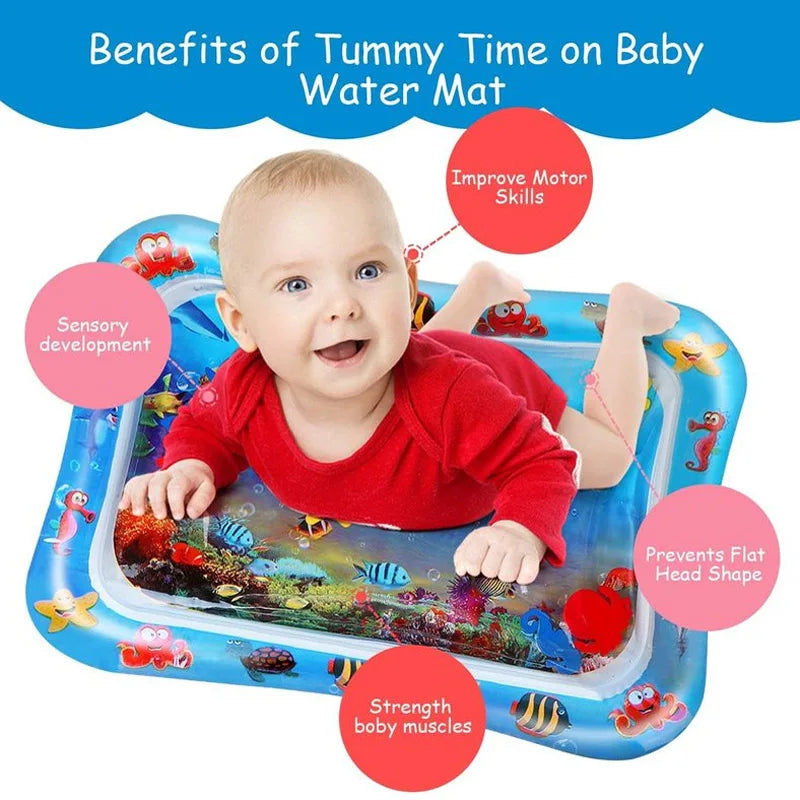 36 Designs Baby Kids Water Play Mat Inflatable PVC Infant Tummy Time Playmat Toddler Water Pad For Baby Fun Activity Play Center